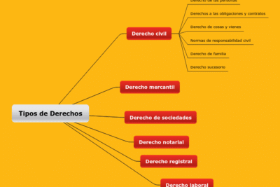 Tipos de Derechos - Mind Map