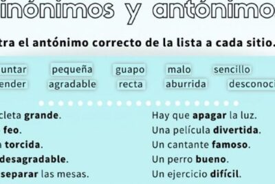 23 Recursos para repasar sinónimos y antónimos