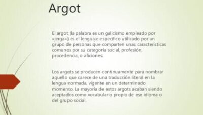 ARGOT: significado FÁCIL con muchos EJEMPLOS - RESUMEN!!