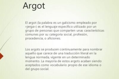 ARGOT: significado FÁCIL con muchos EJEMPLOS - RESUMEN!!