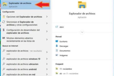 Todas las formas de abrir el explorador de archivos de Windows 10