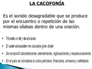 Descubre qué es la CACOFONÍA - ¡¡con EJEMPLOS!!