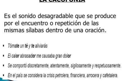 Descubre qué es la CACOFONÍA - ¡¡con EJEMPLOS!!