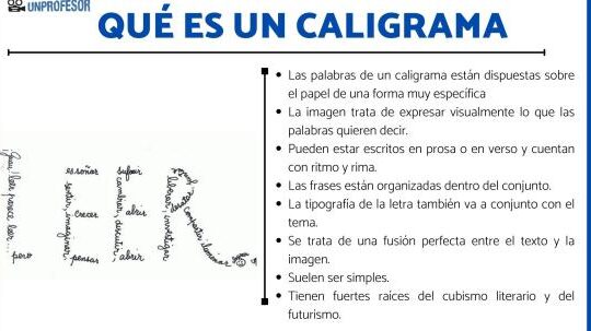 Qué es un CALIGRAMA - para niños [definición FÁCIL con EJEMPLOS!